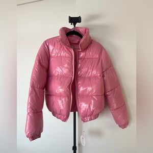 PINK GLOSSY PUFFER